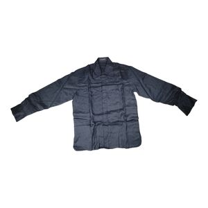 USED "KHAISILK" MEN'S 100% LINEN BLACK SHIRT SIZE XL